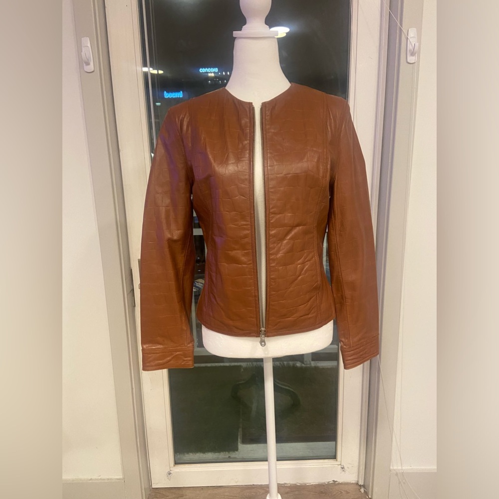 Vintage Camel Leather Jacket